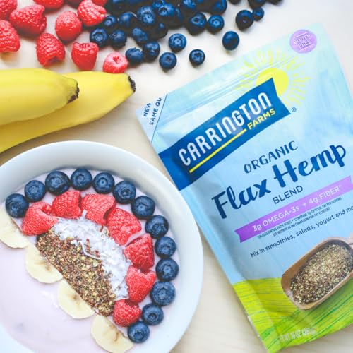 Carrington Farms organic milled flax seeds highlight lignan content