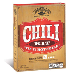 Carroll Shelby Chili Texas Kit simmering in pot for easy weeknight chili.