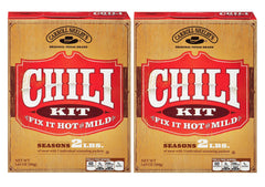 Carroll Shelby Chili Texas Kit two pouches shown for quick weeknight meals.