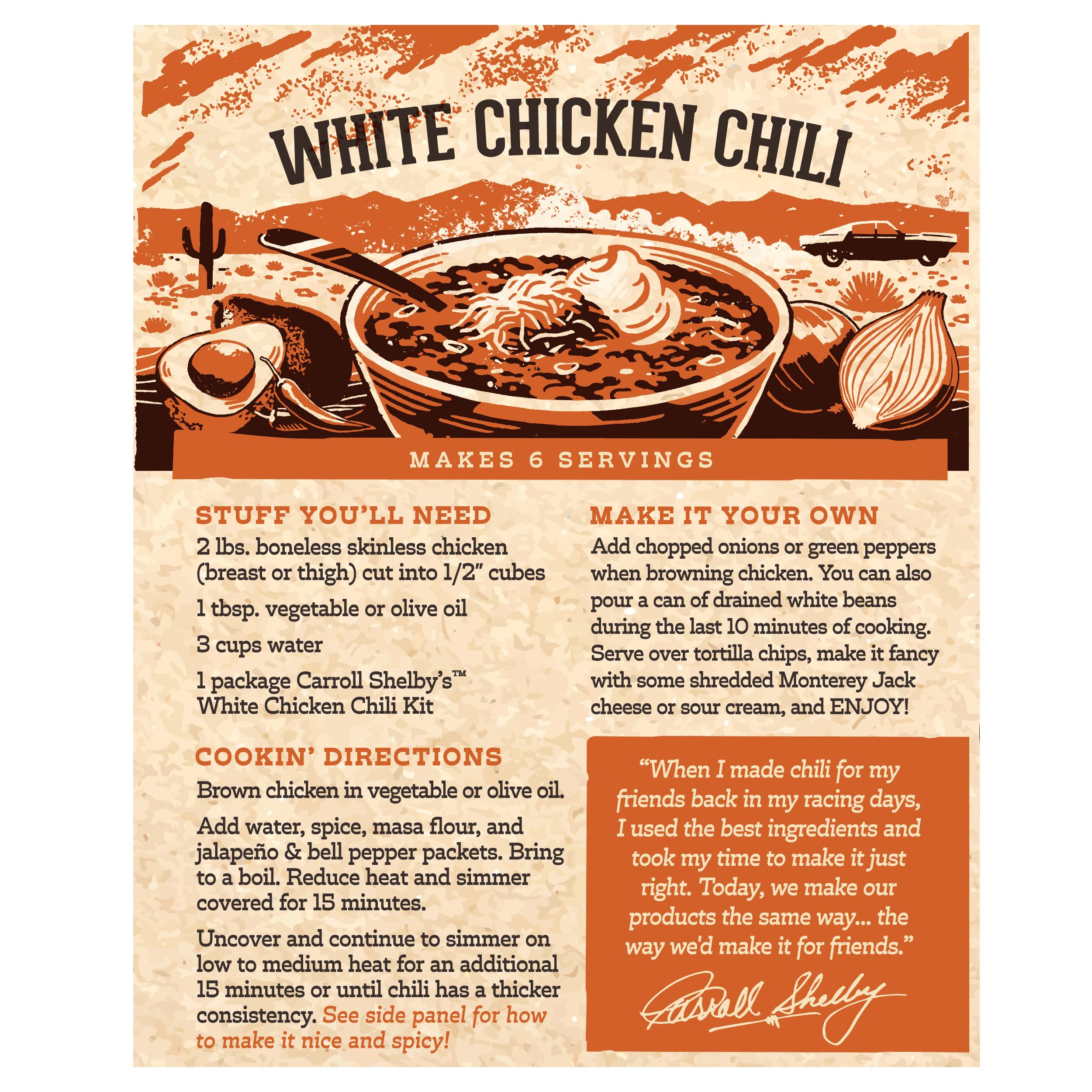Cayenne packet closeup from Carroll Shelby's, adjustable spice level