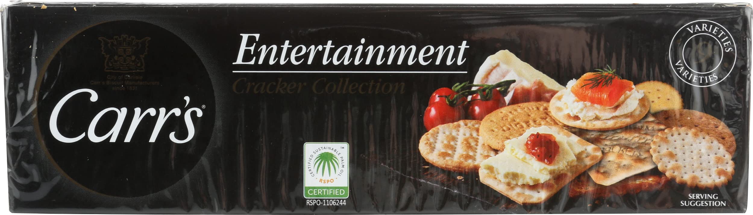 Carr's cracker closeup emphasizing crumbly texture and flavor