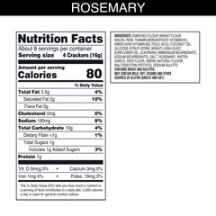 Carr's Rosemary Crackers crisp closeup showing flaky texture for dips.