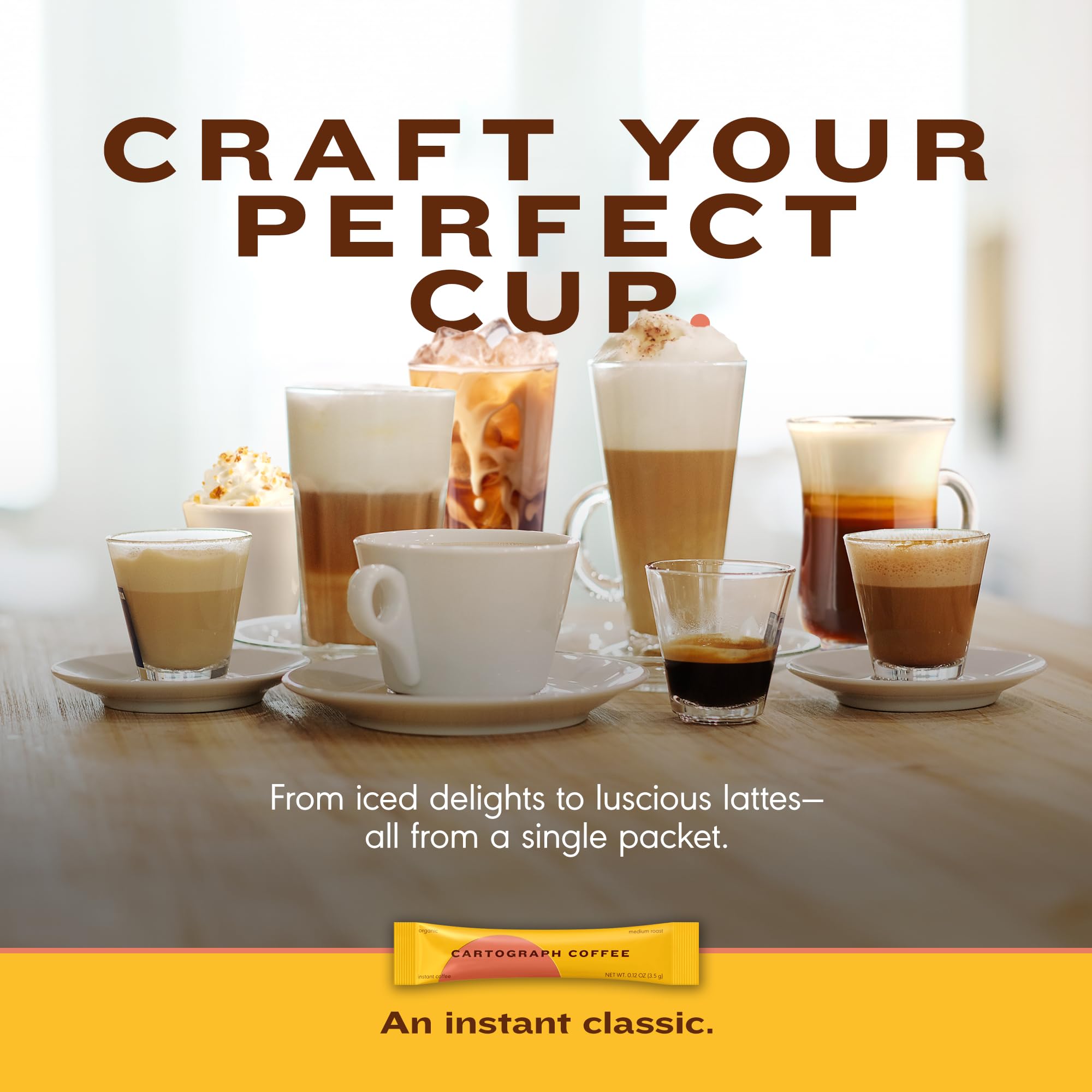 Cartograph travel-friendly coffee packets ideal for camping or office breaks