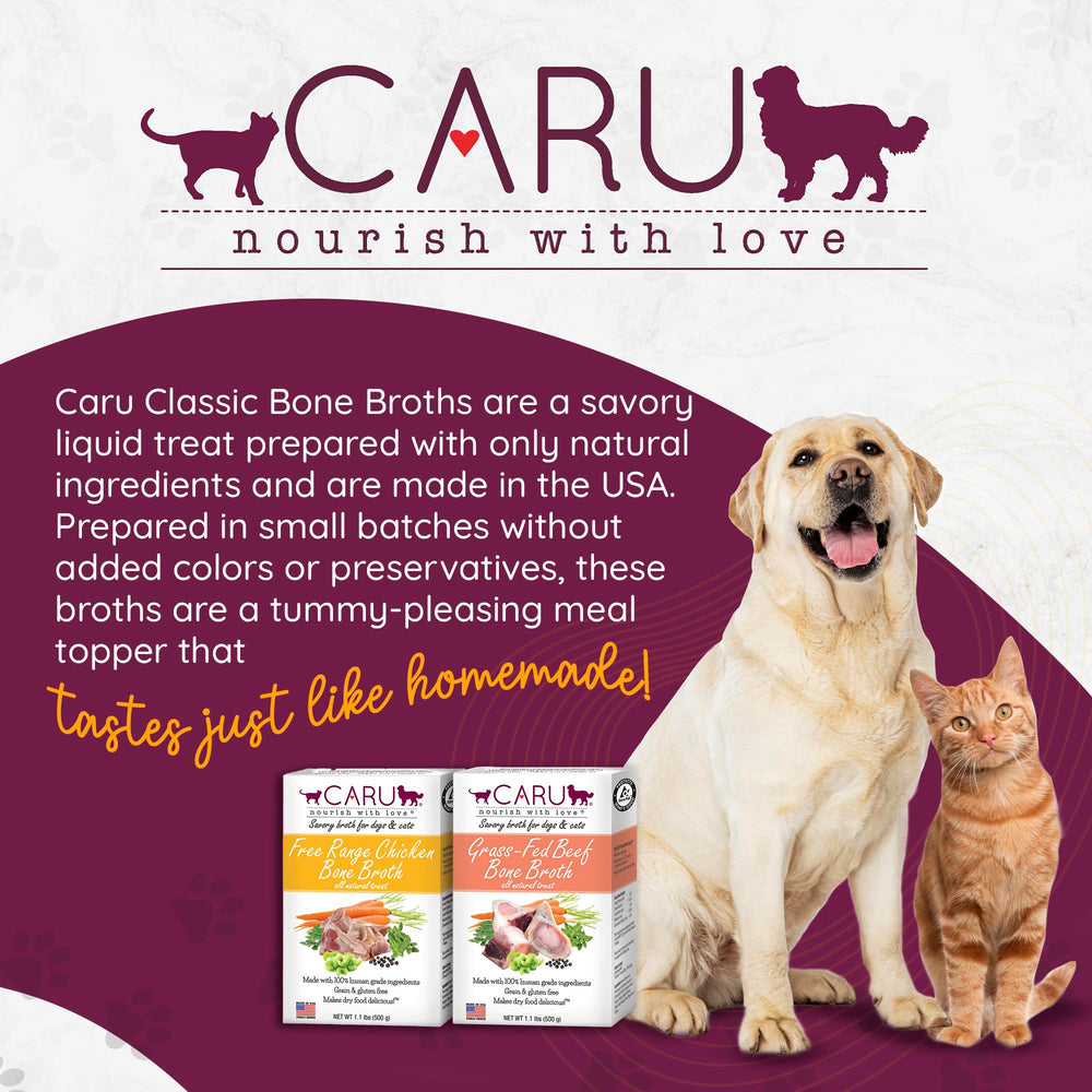 Eco-friendly, BPA-free Caru packaging for sustainable use.