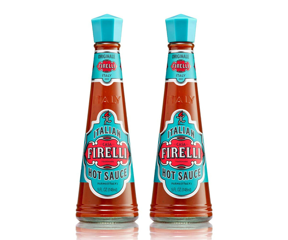 CASA FIRELLI Firelli Italian hot sauce bottle front showcases premium packaging.