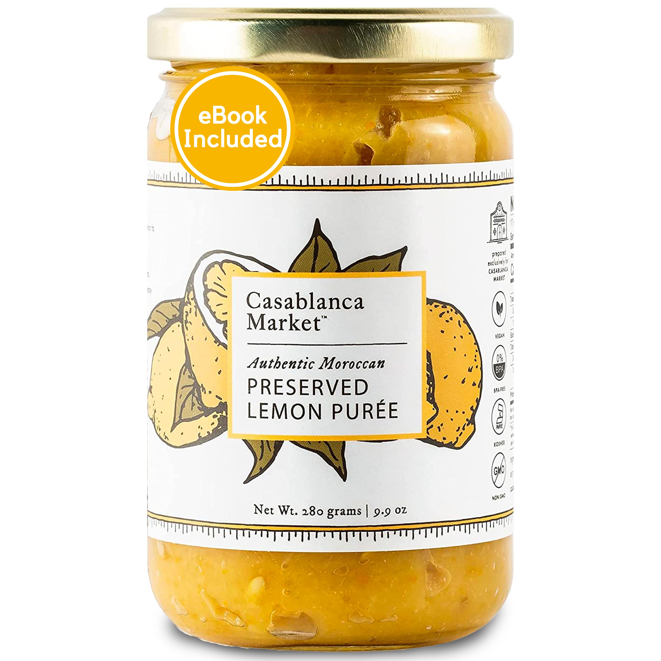 Casablanca Market preserved lemon puree jar for vibrant Moroccan stews