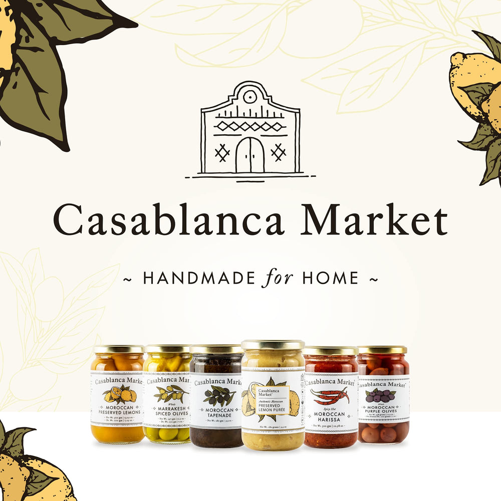 Casablanca Market label shows sea salt and water preserved lemons