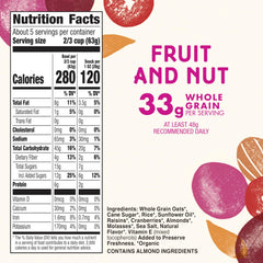Cascadian Farm granola resealable pouch keeps crunch fresh for snacking.