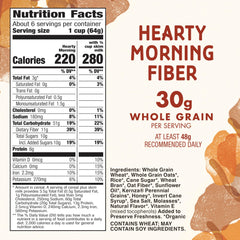 Close view of Cascadian Farm cereal crisp flakes for crunch