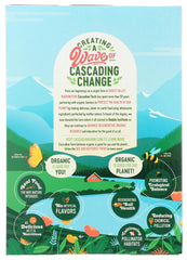 Cascadian Farm Honey Nut O's closeup ingredients highlighting whole grains