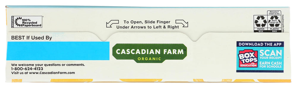 Cascadian Farm Honey Nut O's honey flavor flakes look inviting and natural