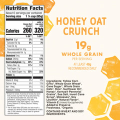 Cascadian Farm Honey Oat Crunch cereal in a bowl with milk for morning nourishment.