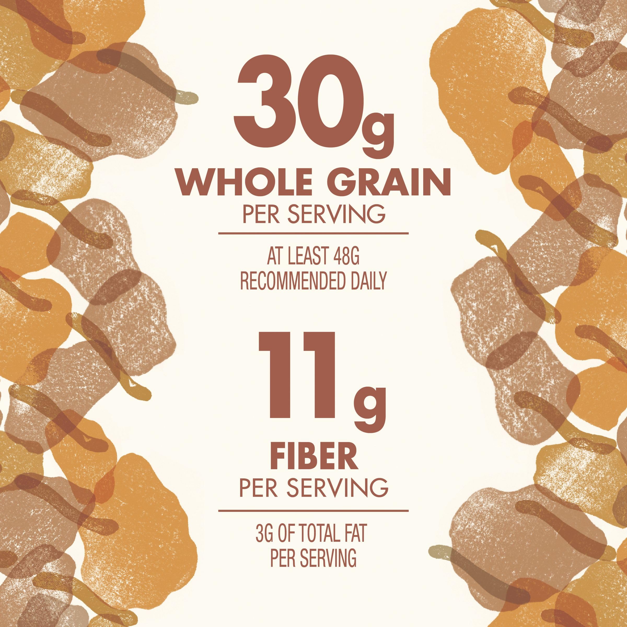 Kernza grain image highlight in Cascadian Farm cereal