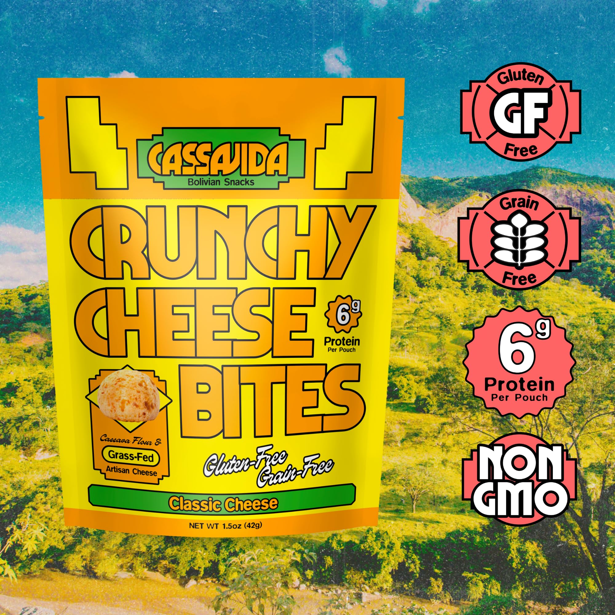 Cassavida Crunchy Cheese Bites serving bowl perfect for sharing.