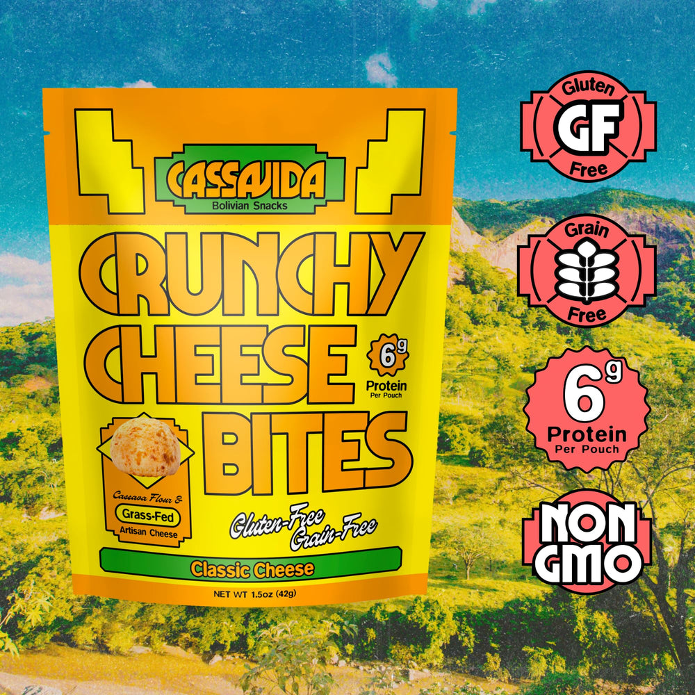 Cassavida Crunchy Cheese Bites serving bowl perfect for sharing.