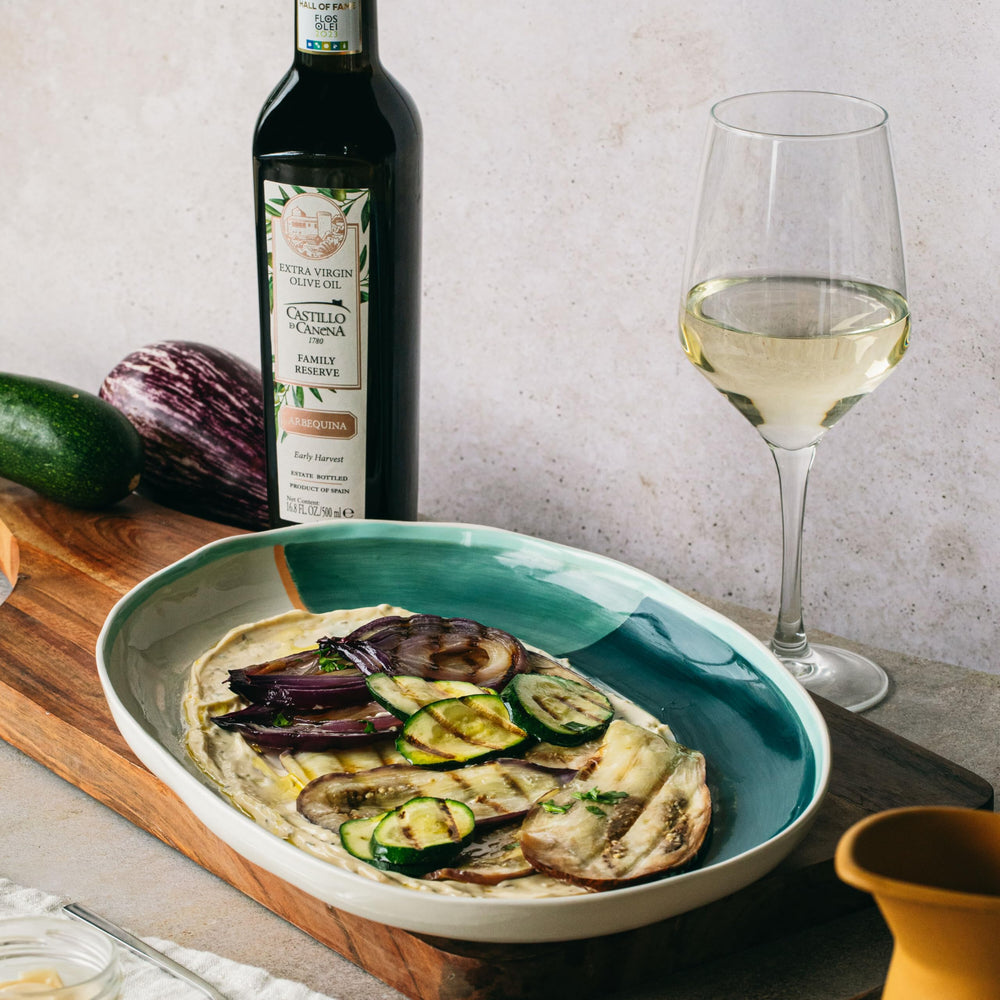Castillo de Canena EVOO olives closeup highlights premium early harvest quality