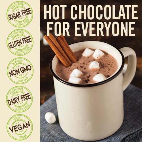 Castle Kitchen Hot Chocolate dissolving in oat milk for a smooth plant-based cup.