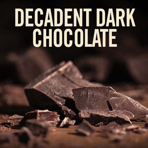Castle Kitchen Sugar Free Dark Chocolate dusting with fiber-friendly notes.