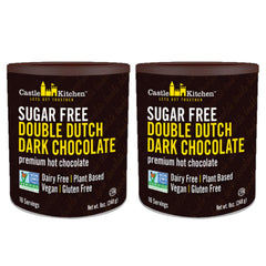 Castle Kitchen Sugar Free Dark Chocolate pack front showcasing keto-friendly indulgence.