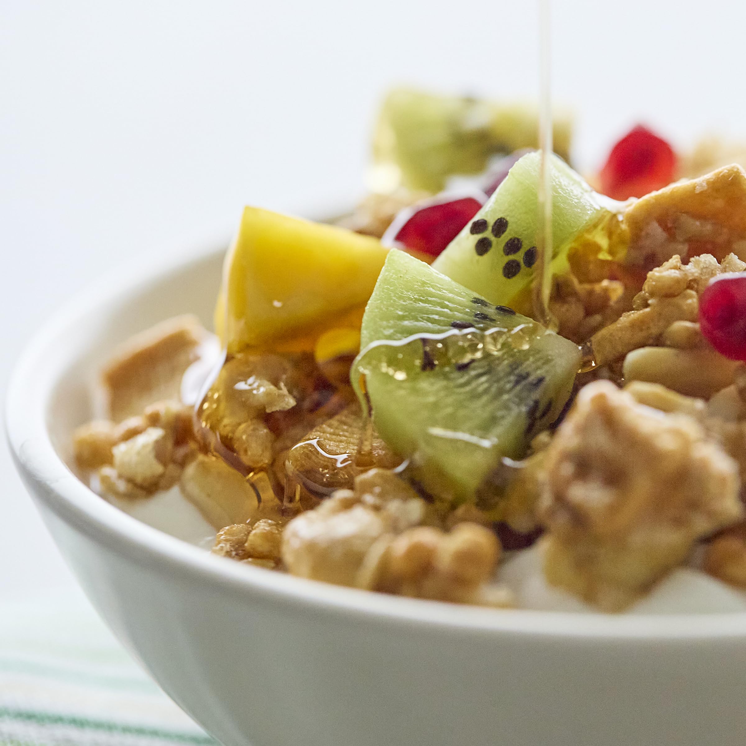 Catalina Crunch breakfast serving pour showing quick, protein-boosting morning option