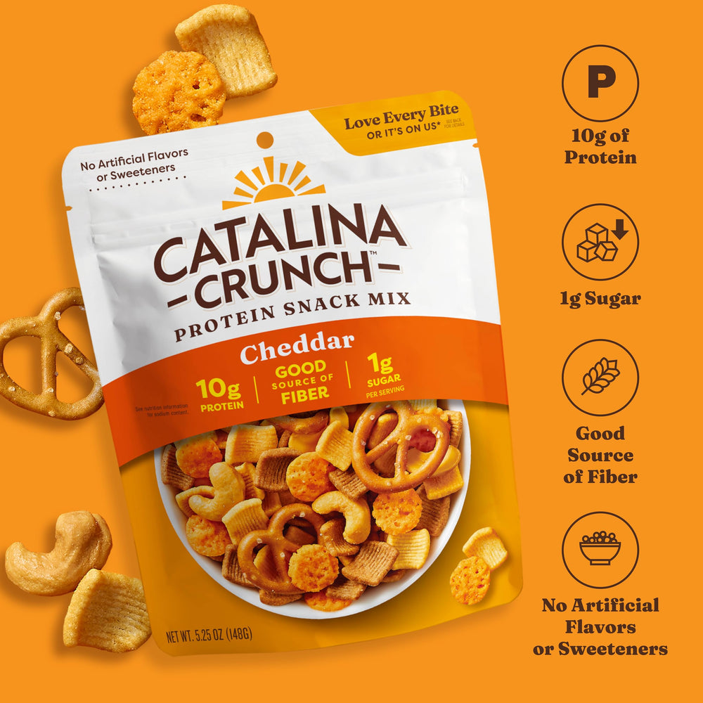 Catalina Crunch chickpea pretzels close-up adds wholesome texture