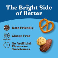 Catalina Crunch chickpea pretzels snack, fiber-forward crunch for satisfying cravings.