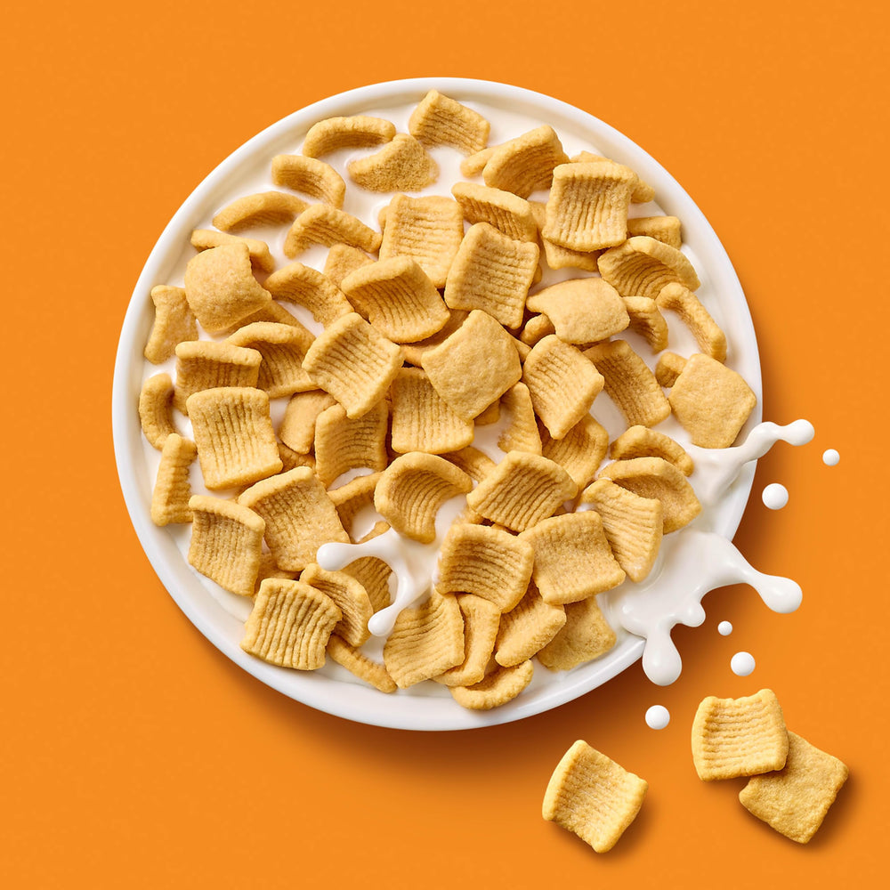 Maple syrup drizzle over Catalina Crunch cereal for flavor