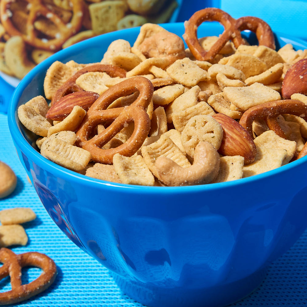 Catalina Crunch on-the-go snack pack, resealable for travel and shareable office snacking.