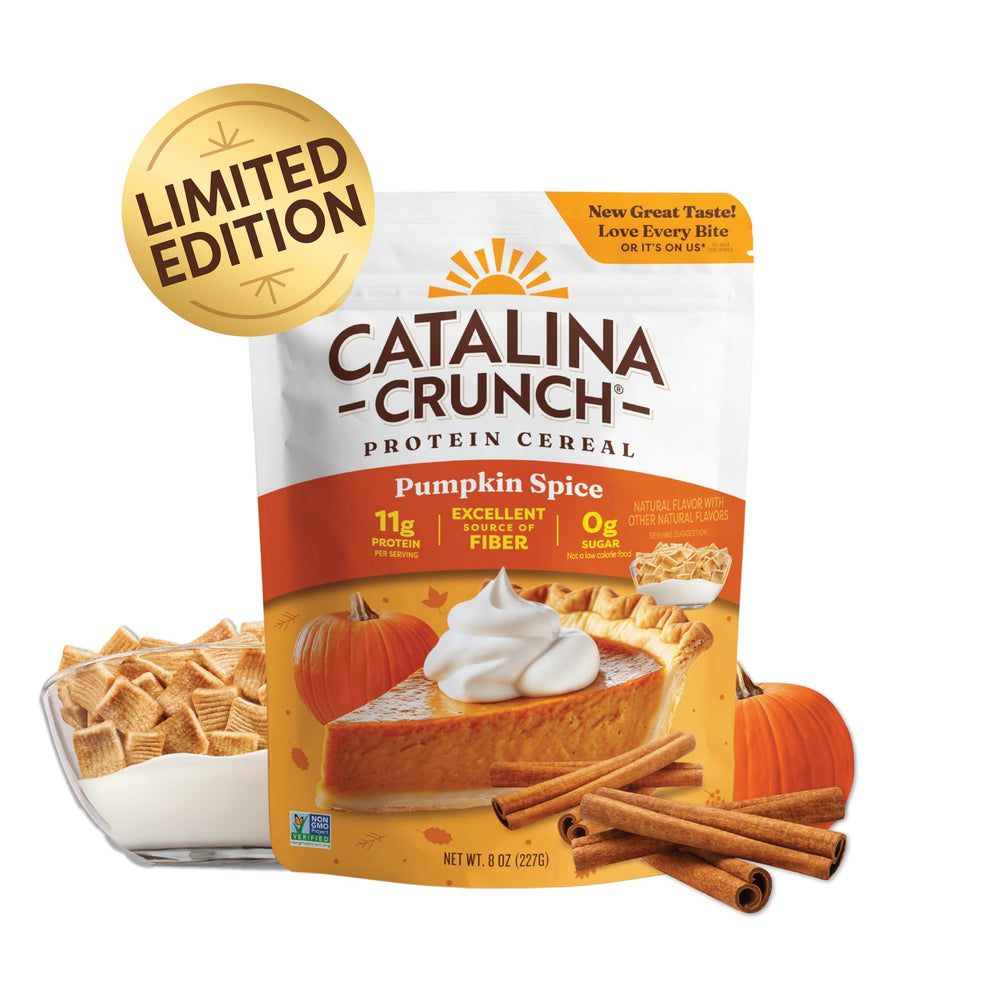 Catalina Crunch ingredients highlight gluten-free, sugar-free formula with fiber content