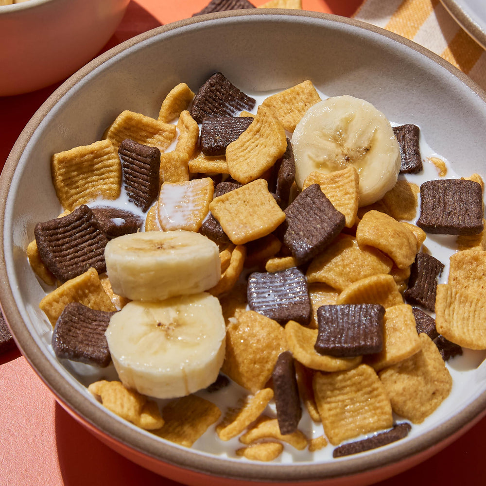 Catalina Crunch gluten-free cereal bowl on morning desk, keto-friendly option