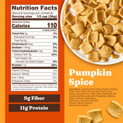 Catalina Crunch protein cereal serving close-up shows ample protein and fiber per portion