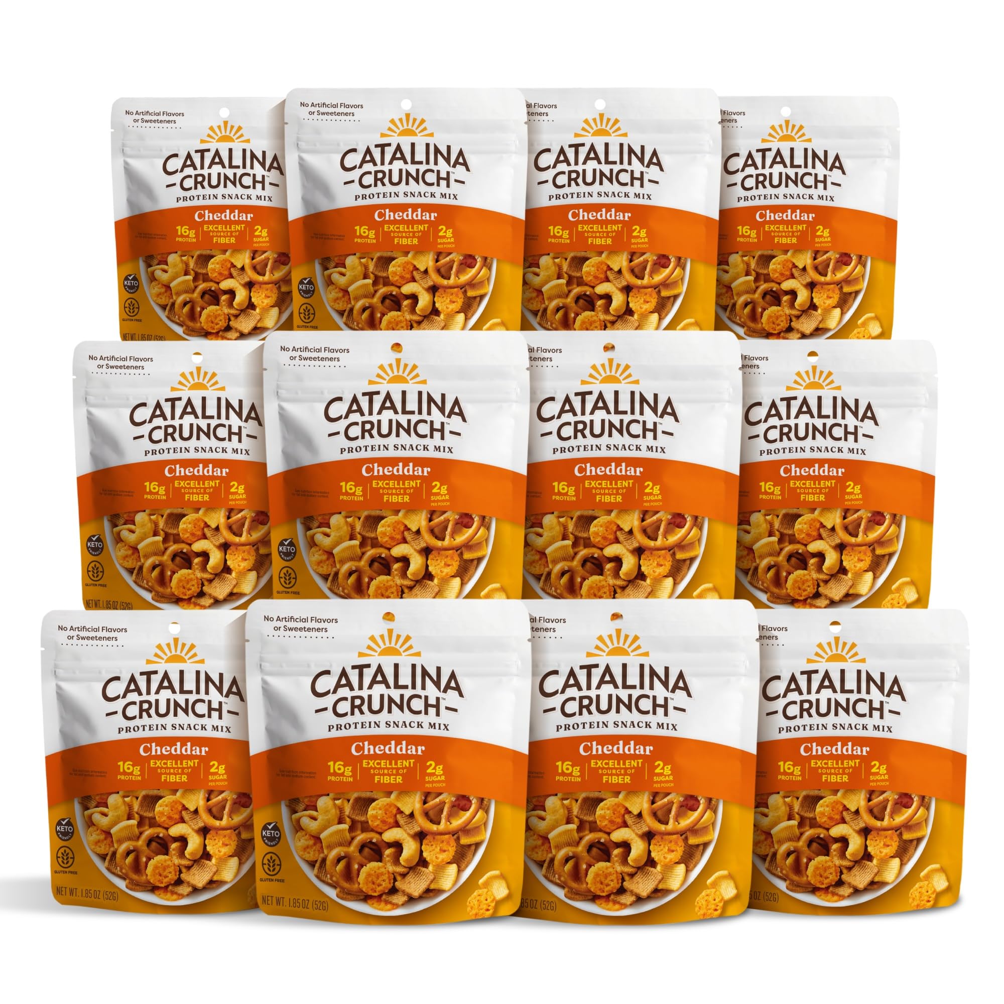 Catalina Crunch protein grab & go cheddar mix, on-the-go fueling
