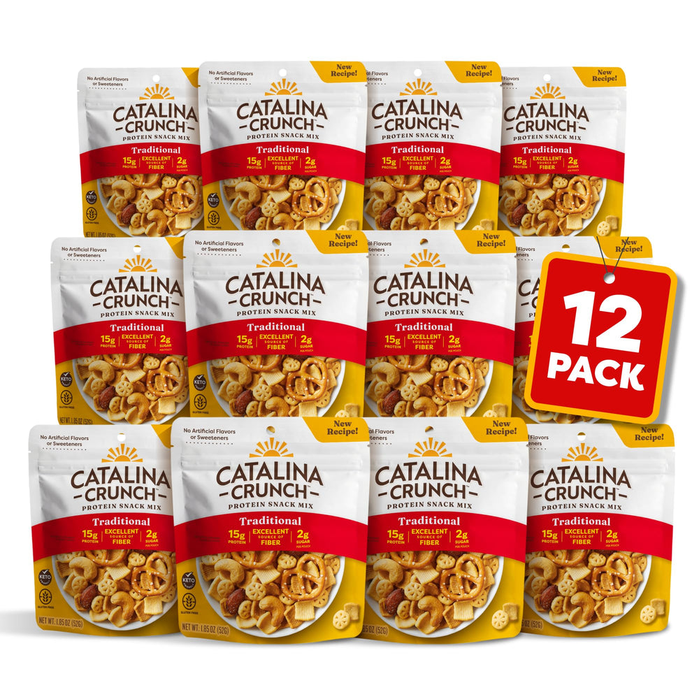 Catalina Crunch protein grab & go snack in traditional pouch for on-the-go protein
