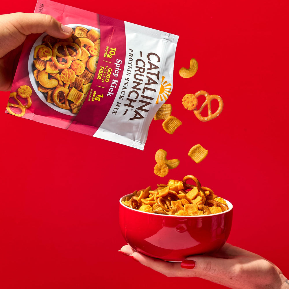Catalina Crunch on-the-go resealable bag supports convenient snacking