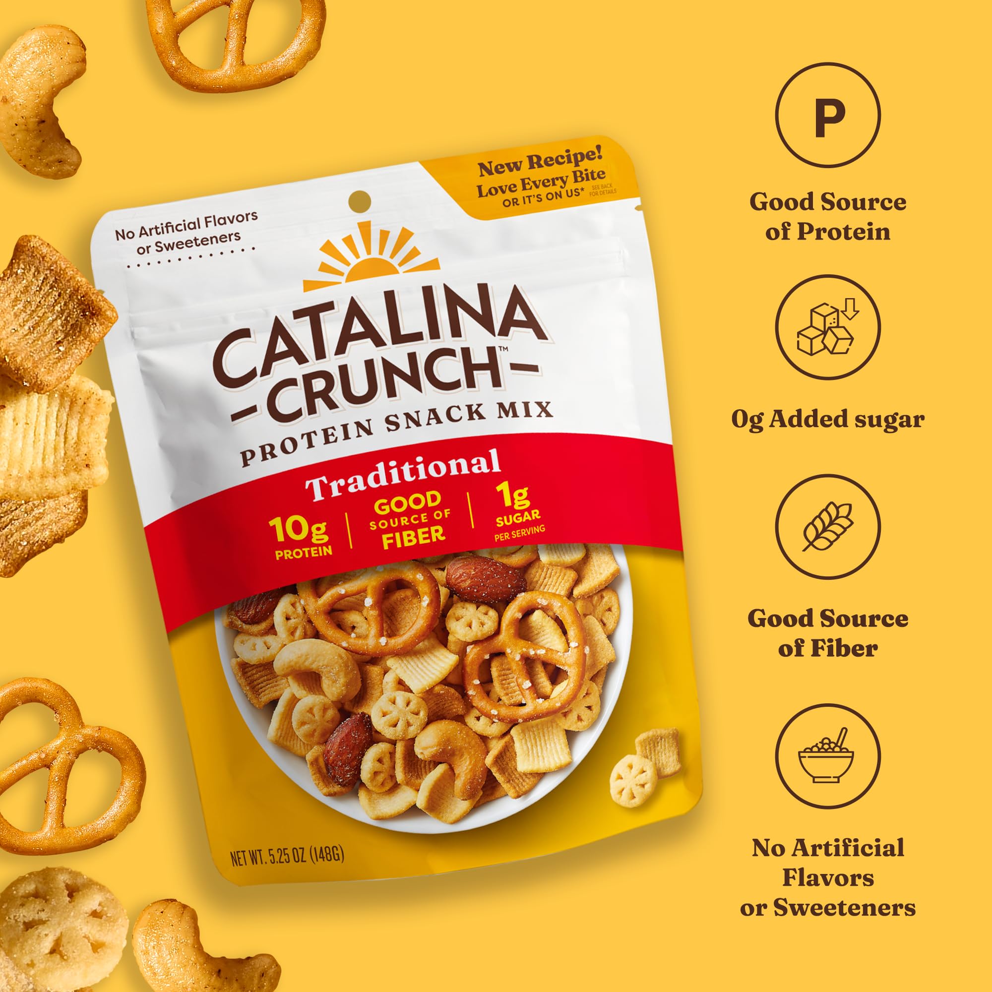 Catalina Crunch spicy kick snack blend brings zesty flavor for adventurous snacking.