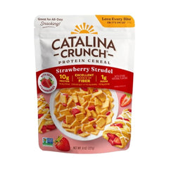 Catalina Crunch Strawbrry Strudel bowl showing crisp texture and premium ingredients