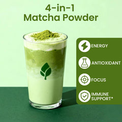 Catfit Matcha powder dissolving in water demonstrates smooth texture for nourishment.