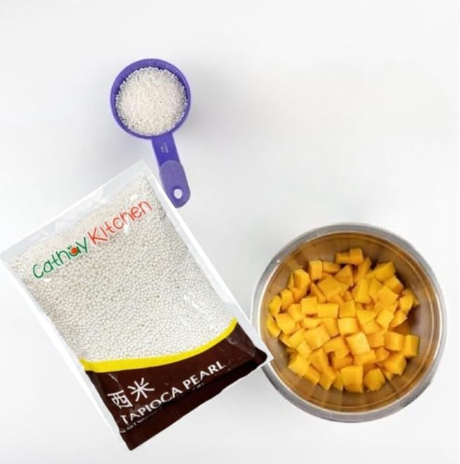 CATHAY KITCHEN sago pearls as topping ideas for drinks and desserts.