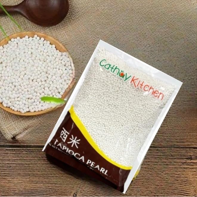CATHAY KITCHEN sago pearls act as a thickening ingredient in sauces.