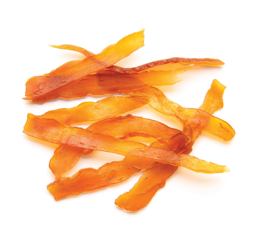 Catit Nibbly Jerky 85 percent chicken content offers high-protein flavor in every strip.
