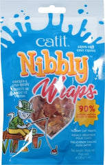 Catit Nibbly Wraps high-meat bite with real chicken and fish