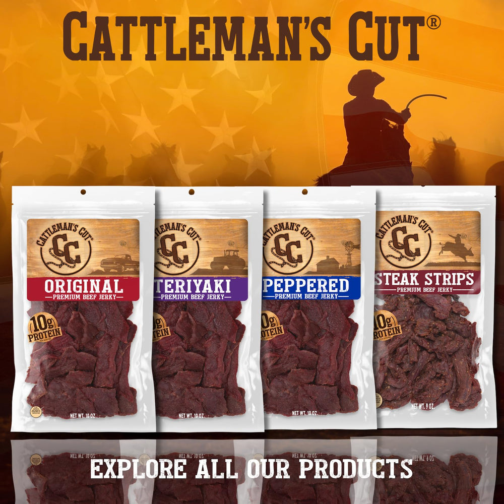 Cattleman’s Cut brown sugar and cracked pepper create sweet-spicy finish.