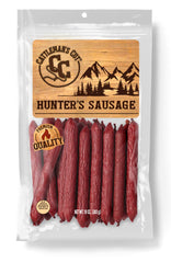 Cattleman's Cut Hunter's Sausage pack shot showing resealable pouch for freshness