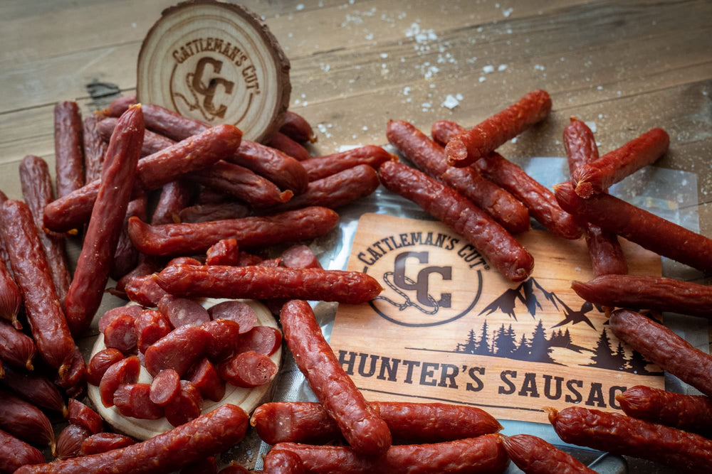 Washington-made badge on Cattleman's Cut Hunter's Sausage pack
