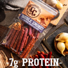 Re-sealable pouch keeps Cattleman's Cut sausages fresh after opening