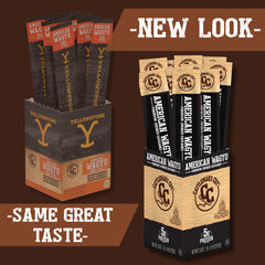 Individually wrapped Yellowstone Wagyu sticks for convenient lunches and travel.