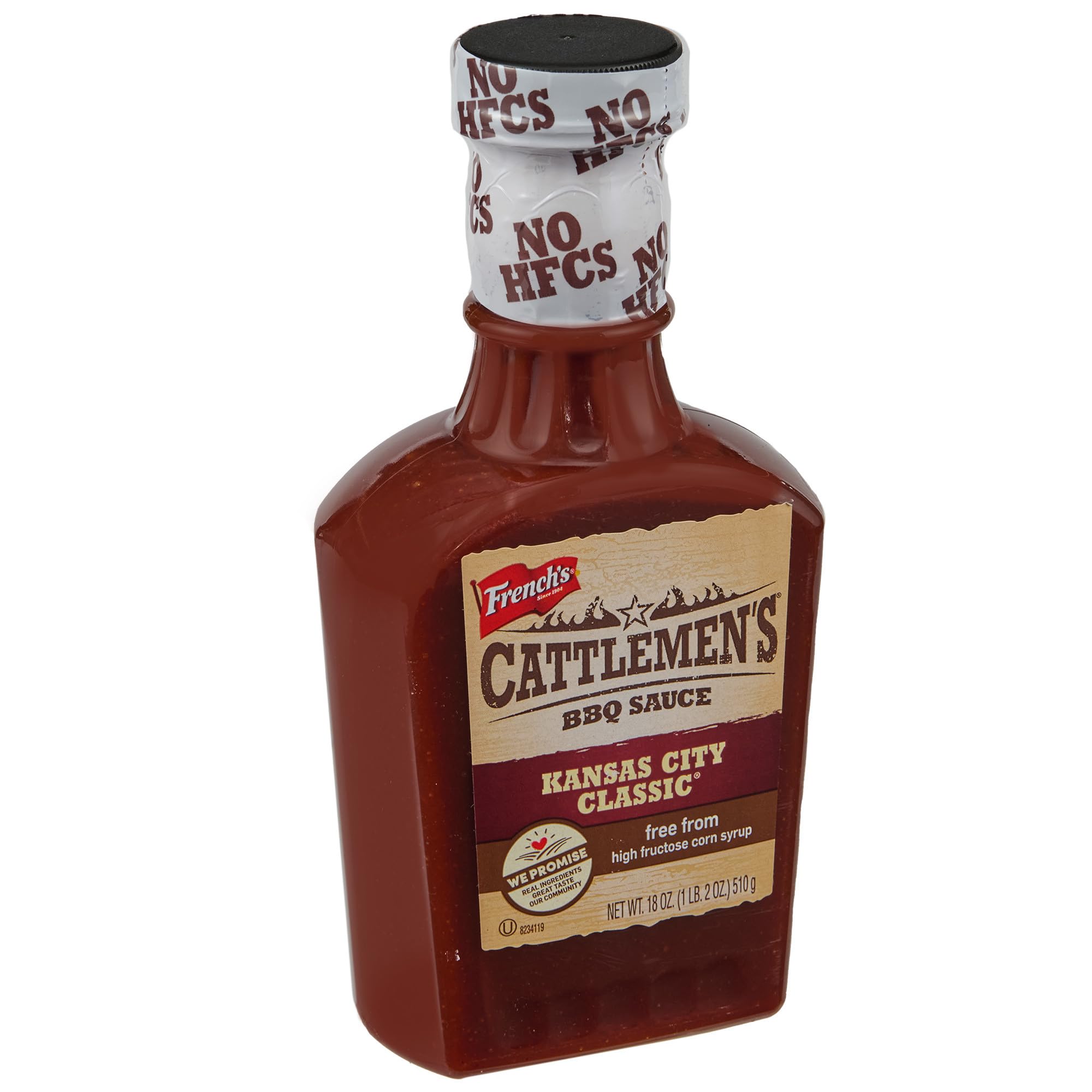 Cattlemen's Kansas City Classic BBQ Sauce bottle front showing smoky, versatile flavor for grilled favorites.
