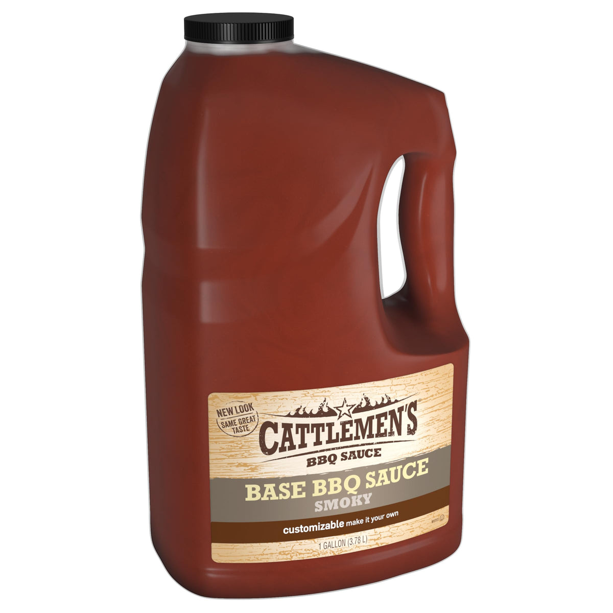Cattlemen's Smoky Base bottle pour showcases rich smoky aroma for barbecue