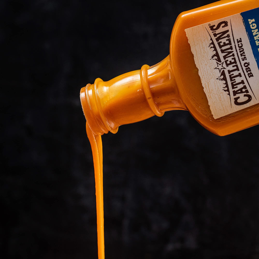 Cattlemen's Carolina Tangy Gold kitchen scene showing versatile sauce for meals