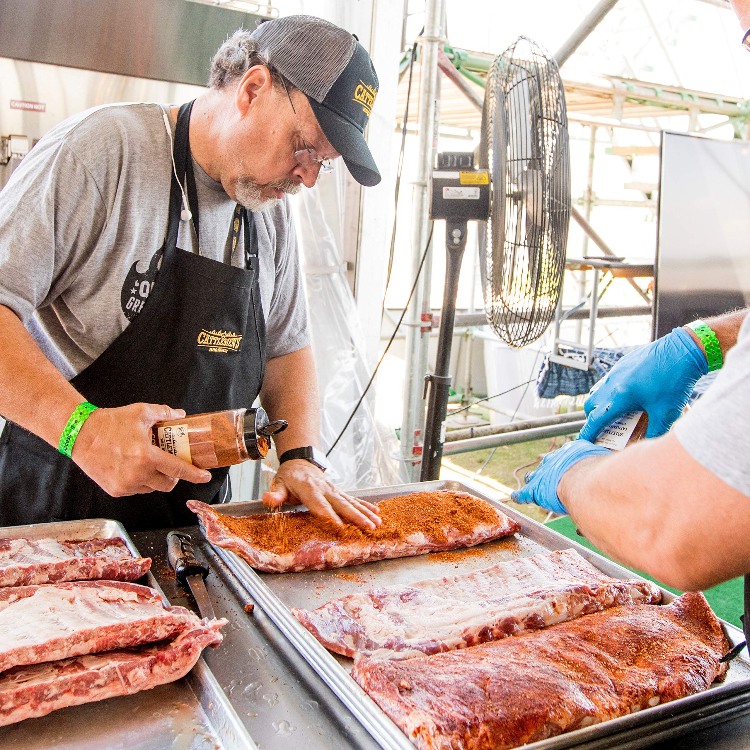Cattlemen's Cowboy Rub sprinkled on vegetables for savory sides